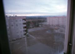 Utsikt hemma p Sidorenkogatan, Apatity, Kolahalvn